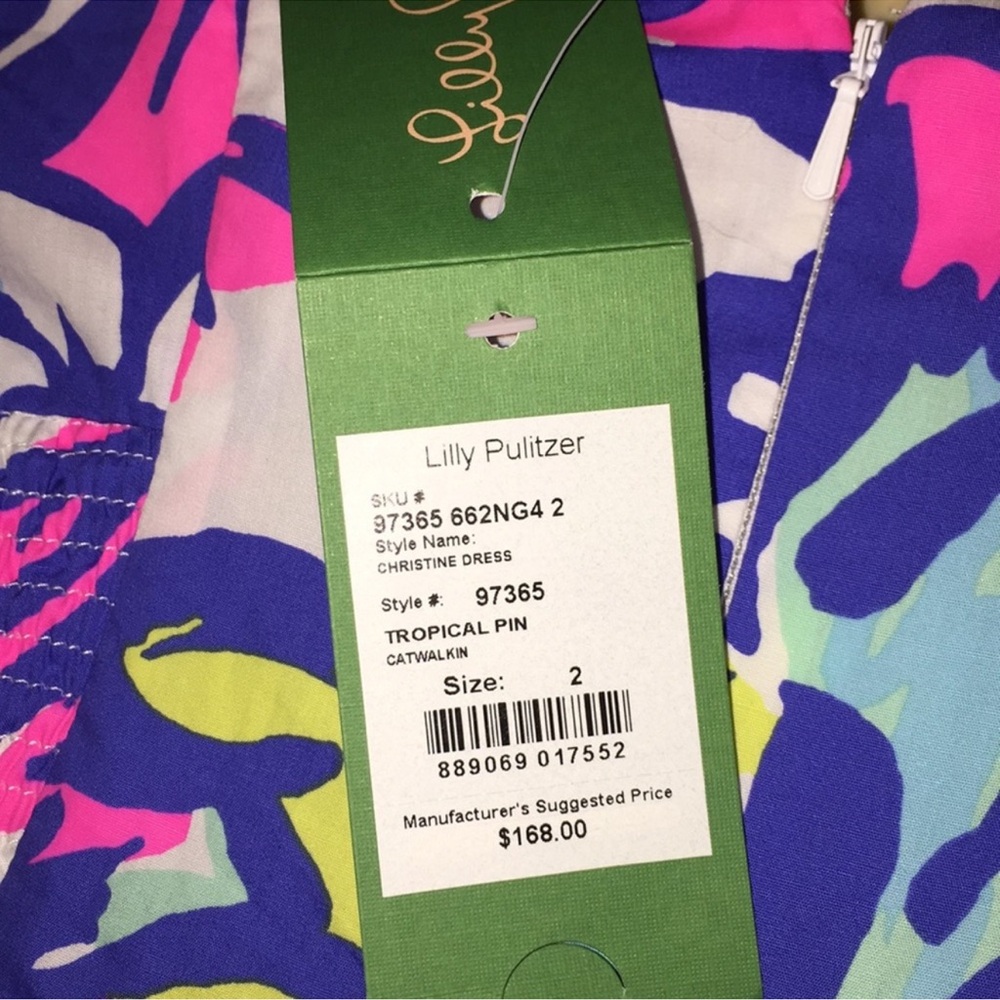 Reduced Today Only NWT Lilly Pulitzer Christine Dress Size 2 - Picture 5 of 9